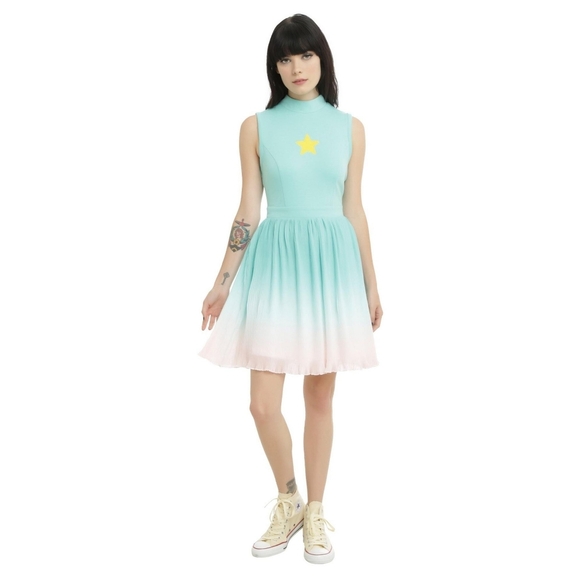 CYBER MONDAY Cartoon Network Steven Universe Her Universe Pearl Dress HotTopic - Picture 1 of 5